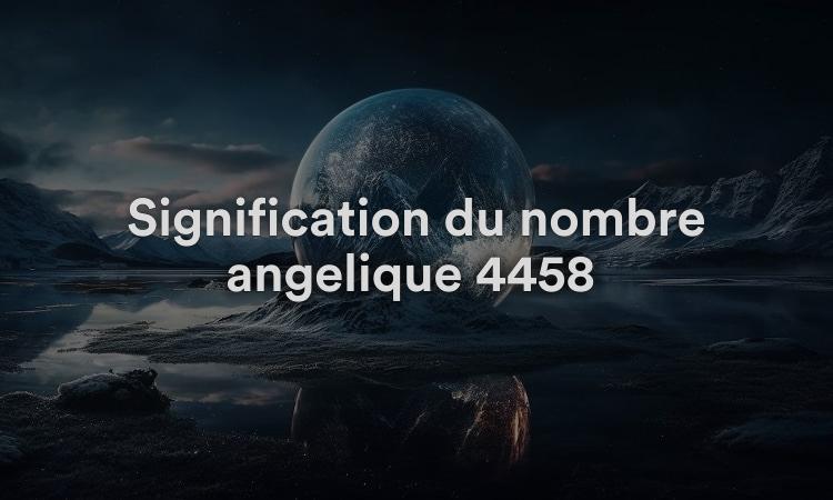 Signification du nombre angélique 4458 : identifiez votre part