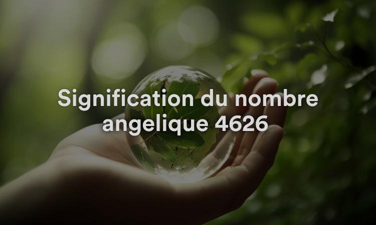 Signification du nombre angélique 4626 Soyez en charge de votre vie