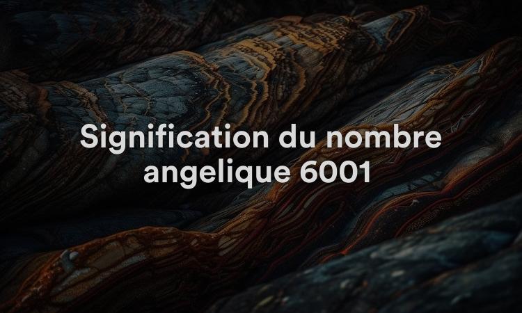 Signification du nombre angélique 6001 : comment comprendre votre environnement