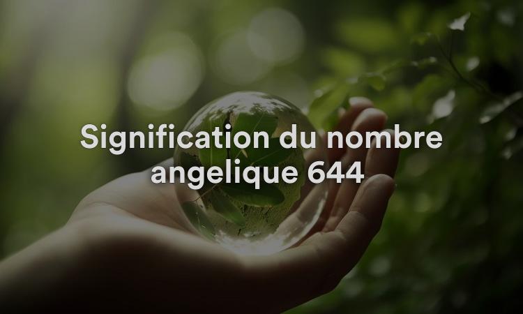 Signification du nombre angélique 644 : votre bonne chance