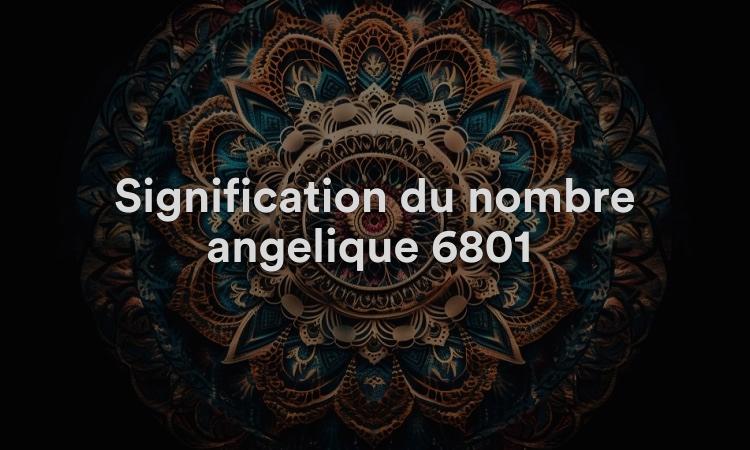 Signification du nombre angélique 6801 : paix et grâce