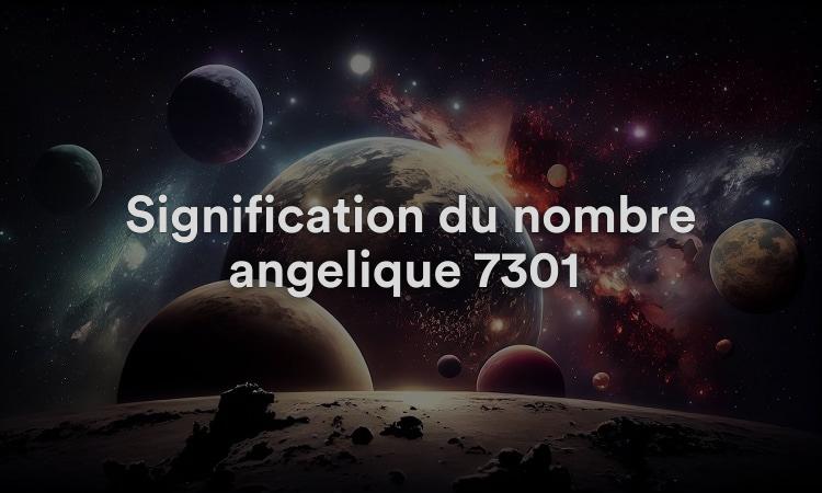 Signification du nombre angélique 7301 : rêver, explorer et découvrir