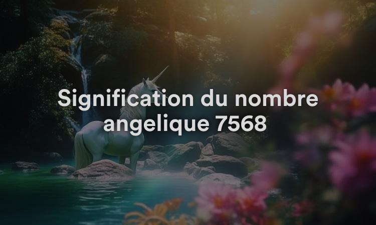 Signification du nombre angélique 7568 : trouver des solutions