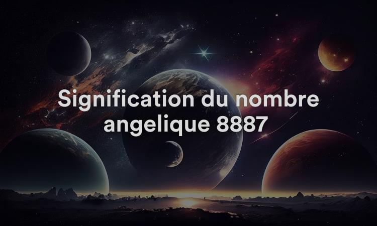 Signification du nombre angélique 8887 Plus de sourires, de petits soucis illuminent votre vie