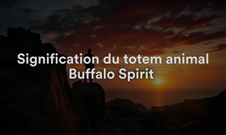 Signification du totem animal Buffalo Spirit : la cohérence aide