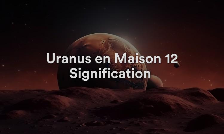 Uranus en Maison 12 Signification : Inconscient collectif