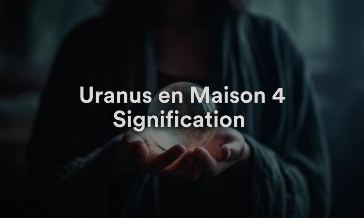 Uranus en Maison 4 Signification : Amour et autonomie