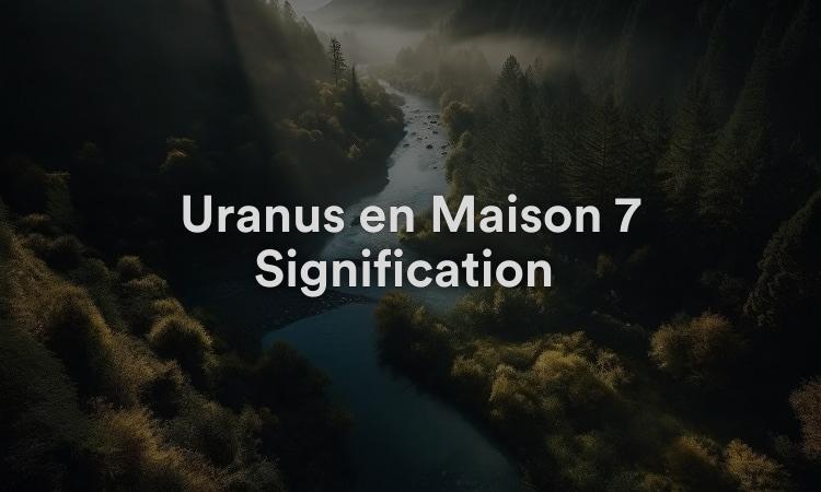 Uranus en Maison 7 Signification : Relations engagées