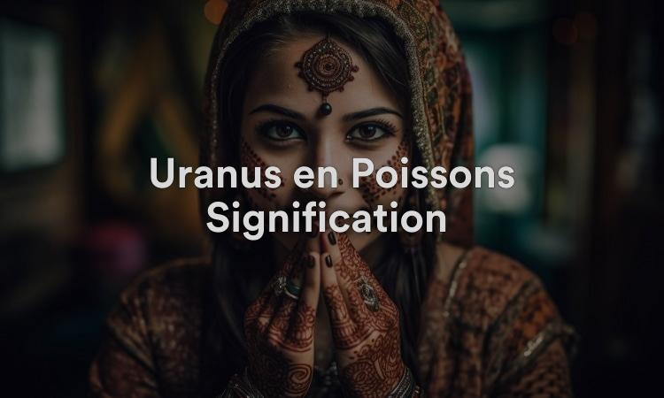 Uranus en Poissons Signification : Être ouvert d’esprit