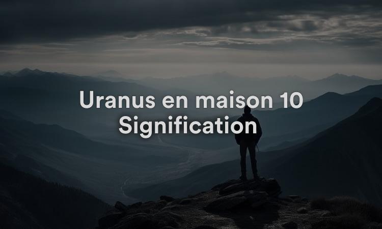 Uranus en maison 10 Signification : améliorez votre vie
